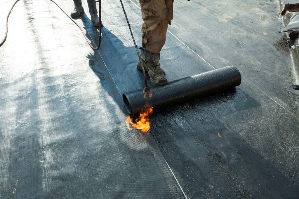Installation of roll roofing waterproofing propane blowtorch dur Torch-on Roofing Supply Building Supplies Chilliwack